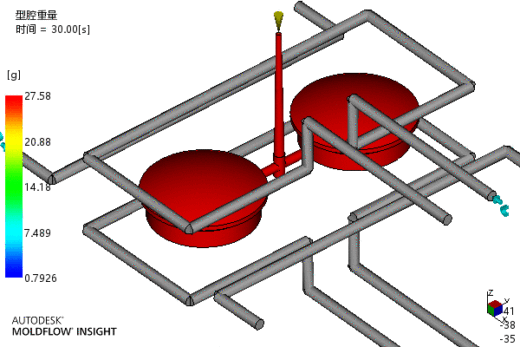 端盖注塑成型工艺及模具设计-含模流缩略图